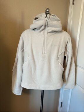 lululemon athletica Light Beige Quarter-Zip Fleece Hoodie